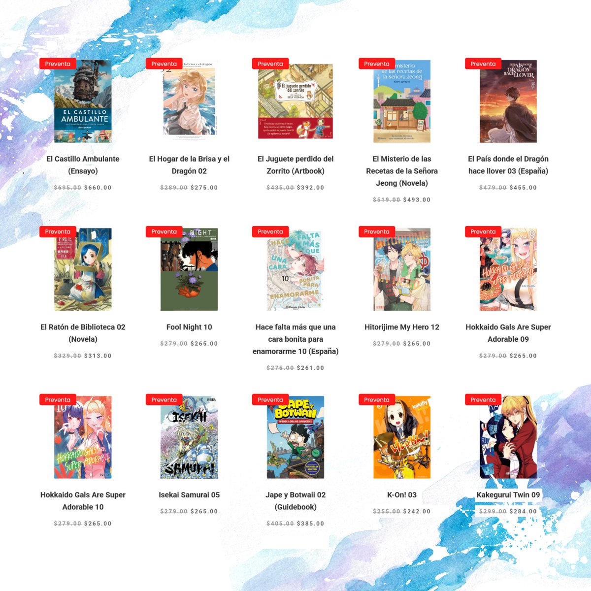 JapanBoxStore's tweet photo. [ Preventa ] #Mangas de España!! 🔥

Obtén un descuento comprando la preventa en nuestra tienda en línea: https://t.co/MlRzeNHQiv

📅 Fecha Límite: 25 – Septiembre – 2026
📦 Envíos a toda la República Mexicana

#Shonen #Shojo #Seinen #Josei #BoysLove #GirlsLove #Manga https://t.co/ZiWtuDNNfZ