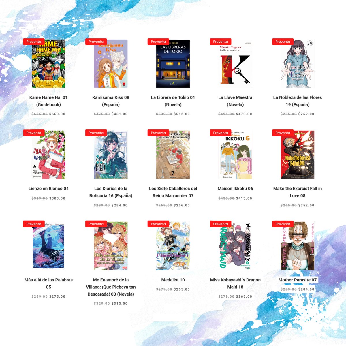 JapanBoxStore's tweet photo. [ Preventa ] #Mangas de España!! 🔥

Obtén un descuento comprando la preventa en nuestra tienda en línea: https://t.co/MlRzeNHQiv

📅 Fecha Límite: 25 – Septiembre – 2026
📦 Envíos a toda la República Mexicana

#Shonen #Shojo #Seinen #Josei #BoysLove #GirlsLove #Manga https://t.co/ZiWtuDNNfZ