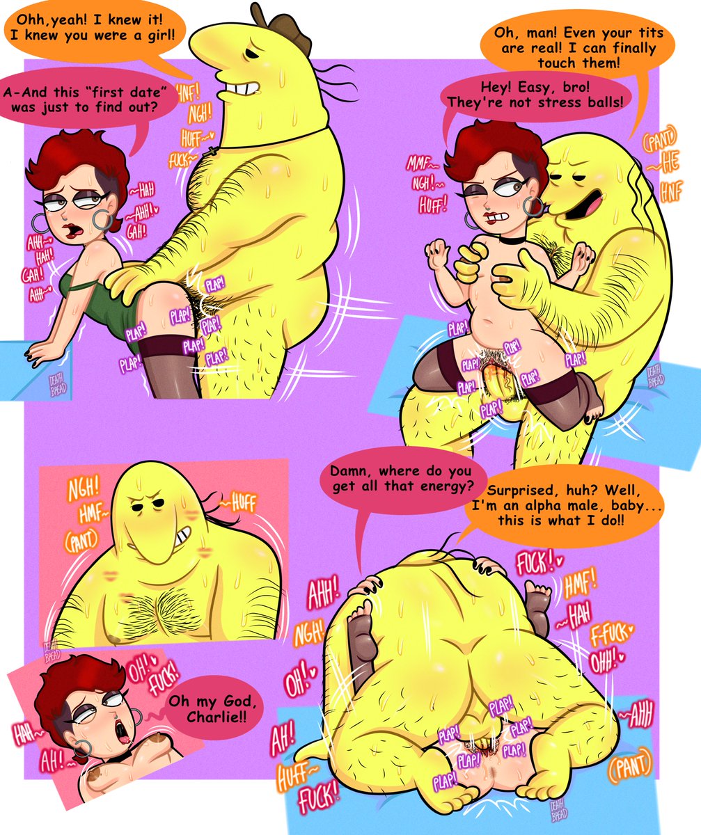 DilfyBread02's tweet photo. More old art, with Charlie Dompler
#smilingfriends #nsfw https://t.co/zg4wYrhCFy