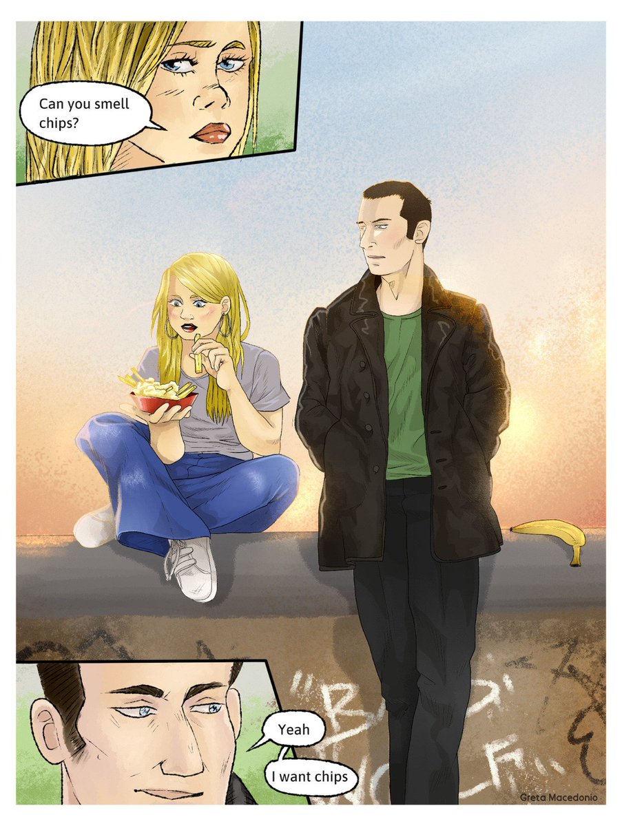RibIllustration's tweet photo. Doctor Who | Chips Date!
Support me! Link in bio
Prints & Commission available
#doctorwho #captainjackharkness #rosetyler #ninthdoctor #ninerose @dA_digital https://t.co/pMVdr3CP04