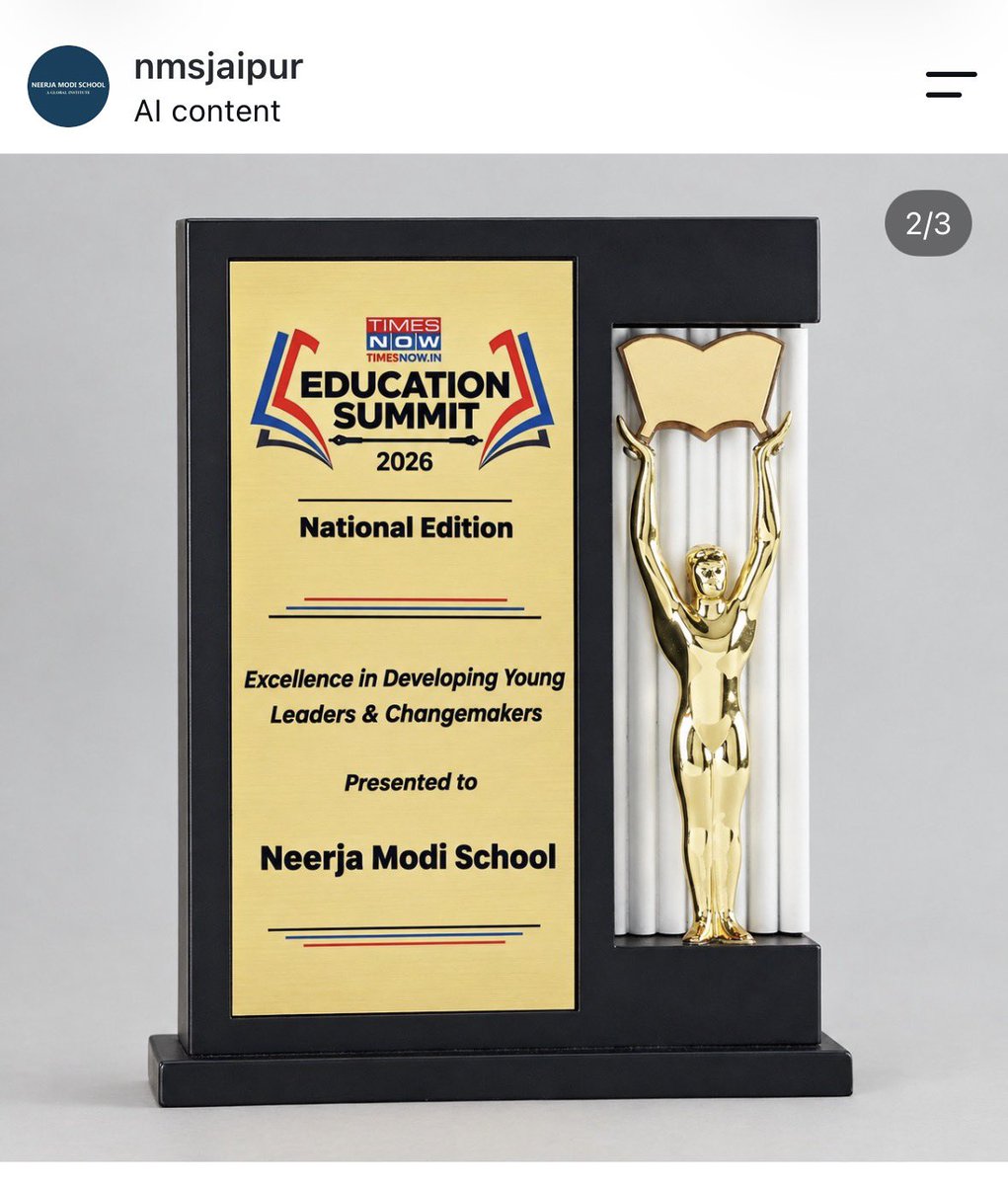AshutoshRanka's tweet photo. Shocking.

Dear @TimesNow,

Are you aware that Neerja Modi is the same school where a 9-year old Amaira committed suicide after its teachers continuously ignored her complaints?

Are you aware that the first thing which school did after the incident was to wipe off the floor?

Are you aware that the school’s affiliation from Class 9-12 was cancelled by the CBSE for gross safety violations?

If yes and you still decided to award the school, you are also a perpetrator of injustice like so many others.