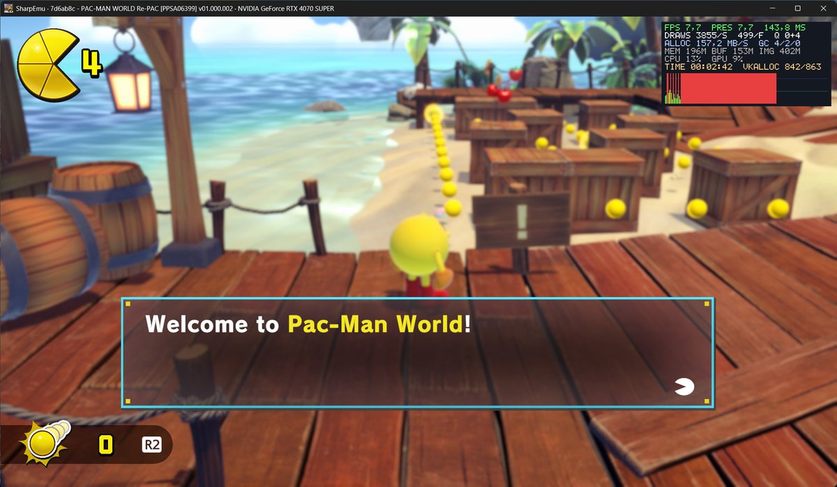 CursedIfElse's tweet photo. Big progress for SharpEmu! With the upcoming dev update, we can now get into a lot more 3D&amp;2D games, and some are already playable with only minor graphical issues. https://t.co/yZ7w9v7SGh