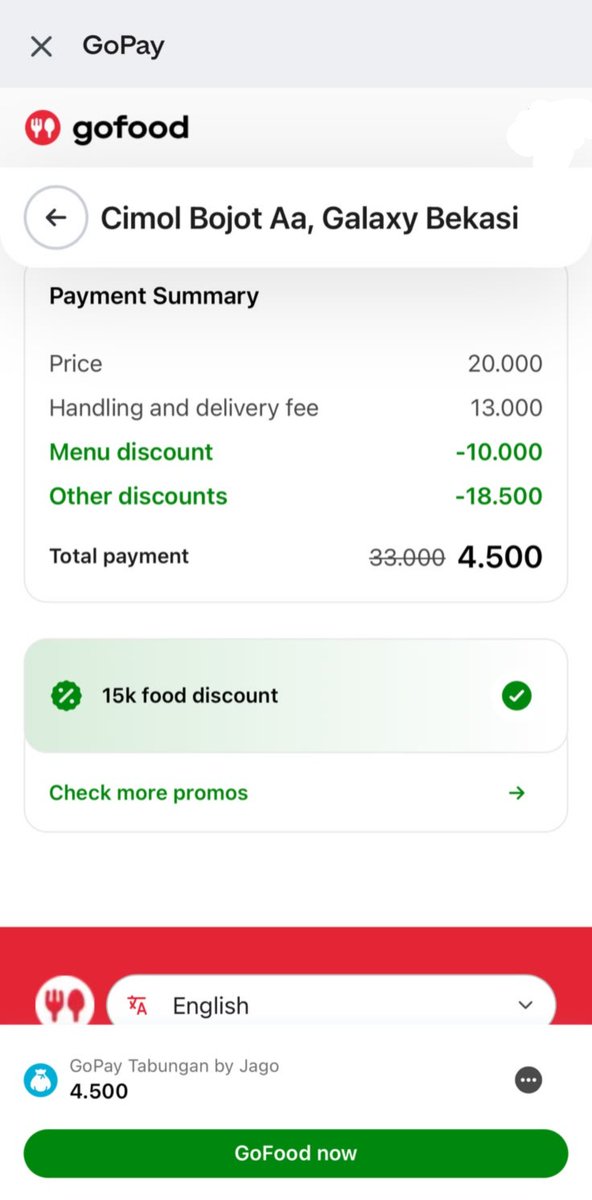 callmyme's tweet photo. mode hemat tapi tetep mau makan enak: GoFood di aplikasi GoPay mulai dari 5rb 😭 #GoFoodmulaidari5000diGoPay https://t.co/cIuaDb9dXm