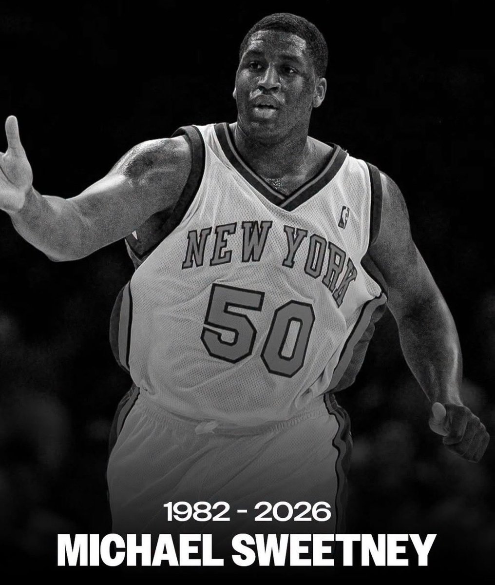 Cover3NewYork's tweet photo. Incredibly sad news to hear about former Knicks player Michael Sweetney. 

Rest in peace Sweets 🙏 https://t.co/vn6cUJcZL1