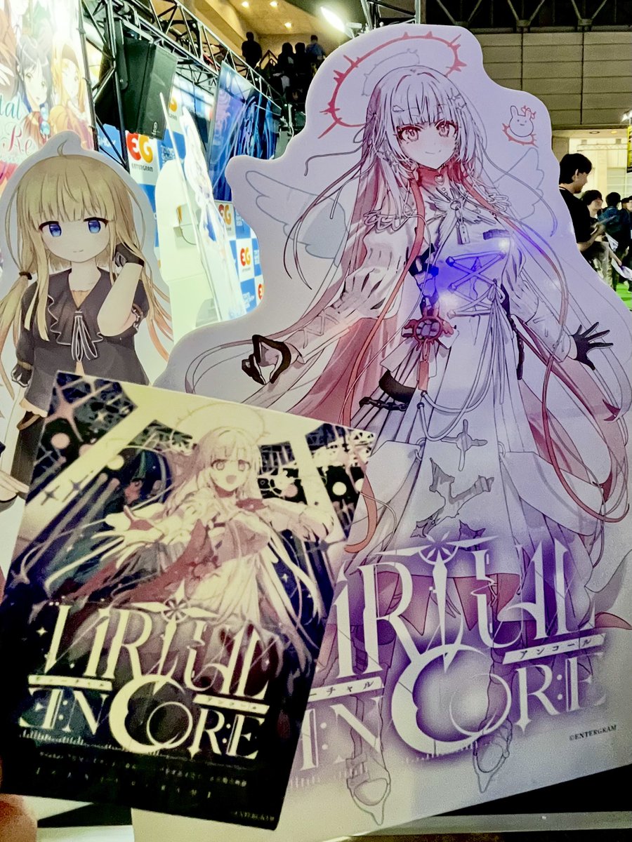 jankotazz's tweet photo. 早速エンターグラムさんのブースにてVirtual Encoreのステッカーも無事ゲットしました！！！！！！うおおおおおお
 #TGS2026  #VirtualEncore https://t.co/ufCMzy94My