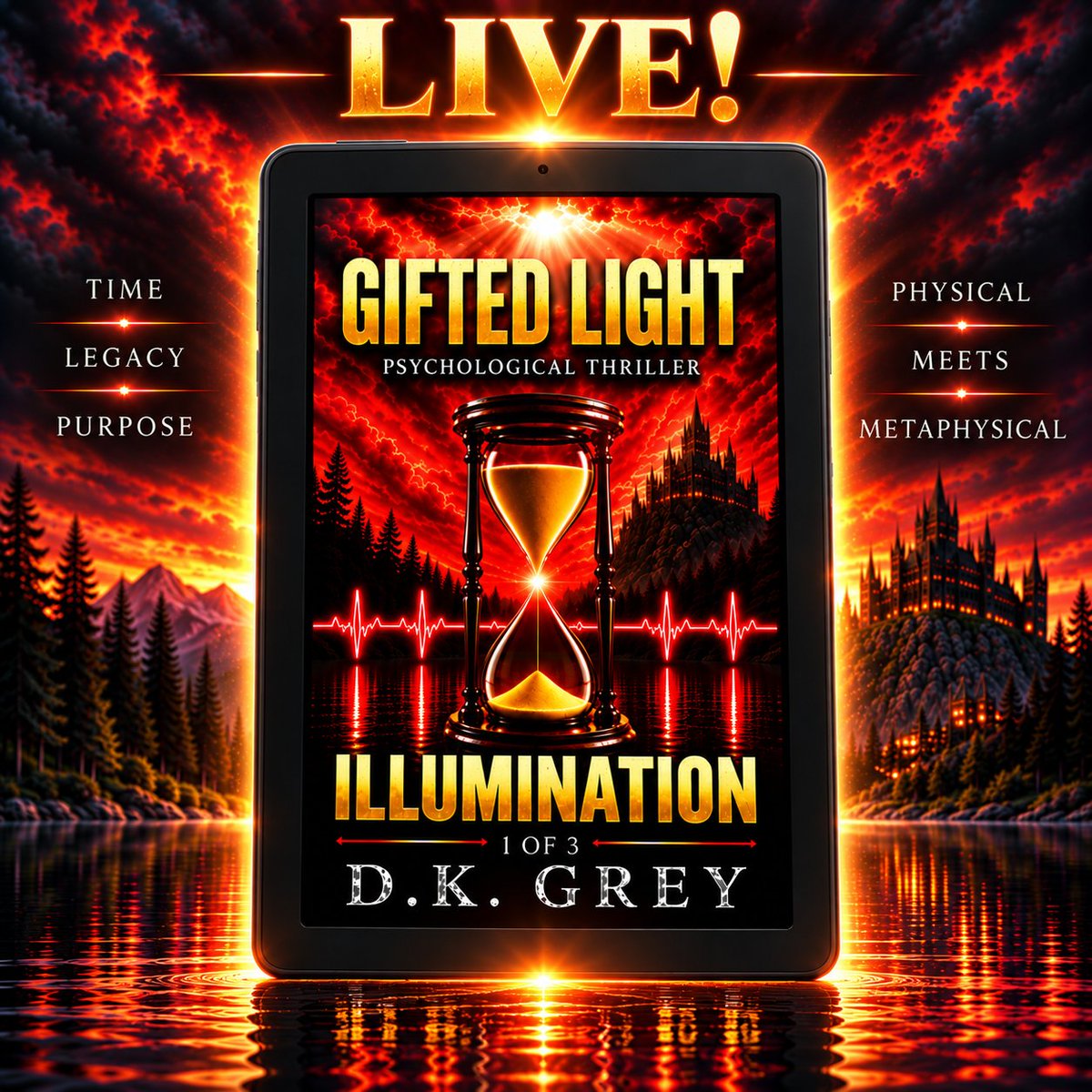 DrForgnoni's tweet photo. 🎉🔮 𝗜𝗟𝗟𝗨𝗠𝗜𝗡𝗔𝗧𝗜𝗢𝗡 𝗜𝘀 𝗟𝗜𝗩𝗘! 🔮🎉
📕 Book 1 of the 𝗚𝗜𝗙𝗧𝗘𝗗 𝗟𝗜𝗚𝗛𝗧 𝗧𝗿𝗶𝗹𝗼𝗴𝘆
$0.99 Launch Special | FREE with Kindle Unlimited
🔗 https://t.co/ZGxbkWFDlX
#NewRelease #PsychologicalThriller #SupernaturalThriller #FaithBasedFiction #BookTwitter #KindleUnlimited #KU