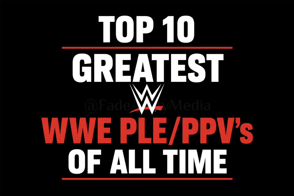 LS110192's tweet photo. Ranking MY Top 10 GREATEST @WWE PLE/PPV’s of all time🍿 (WWE ONLY)
1. #WrestleMania 17
2. #RoyalRumble 2000
3. #WrestleMania 21
4. #WrestleMania 18
5. #SurvivorSeries 2002
6. #SummerSlam 2002
7. #FullyLoaded 2000
8. #RoyalRumble 2001
9. #NoWayOut 2001
10. #SurvivorSeries 1998 https://t.co/chcKM0yOfO