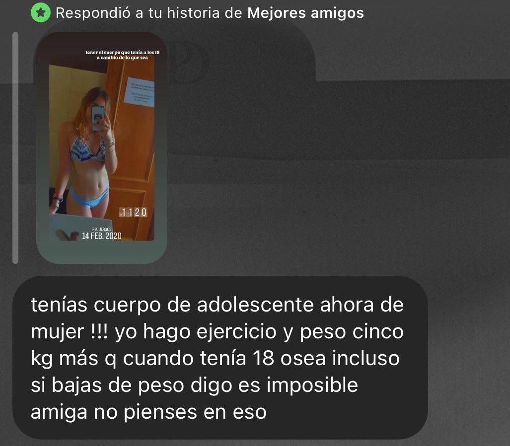 atsufurry's tweet photo. dos tipos de mujer cuando decís que extrañas el cuerpo que tenías a los 18 🧘🏻‍♀️ https://t.co/Vk0vLgCL3d