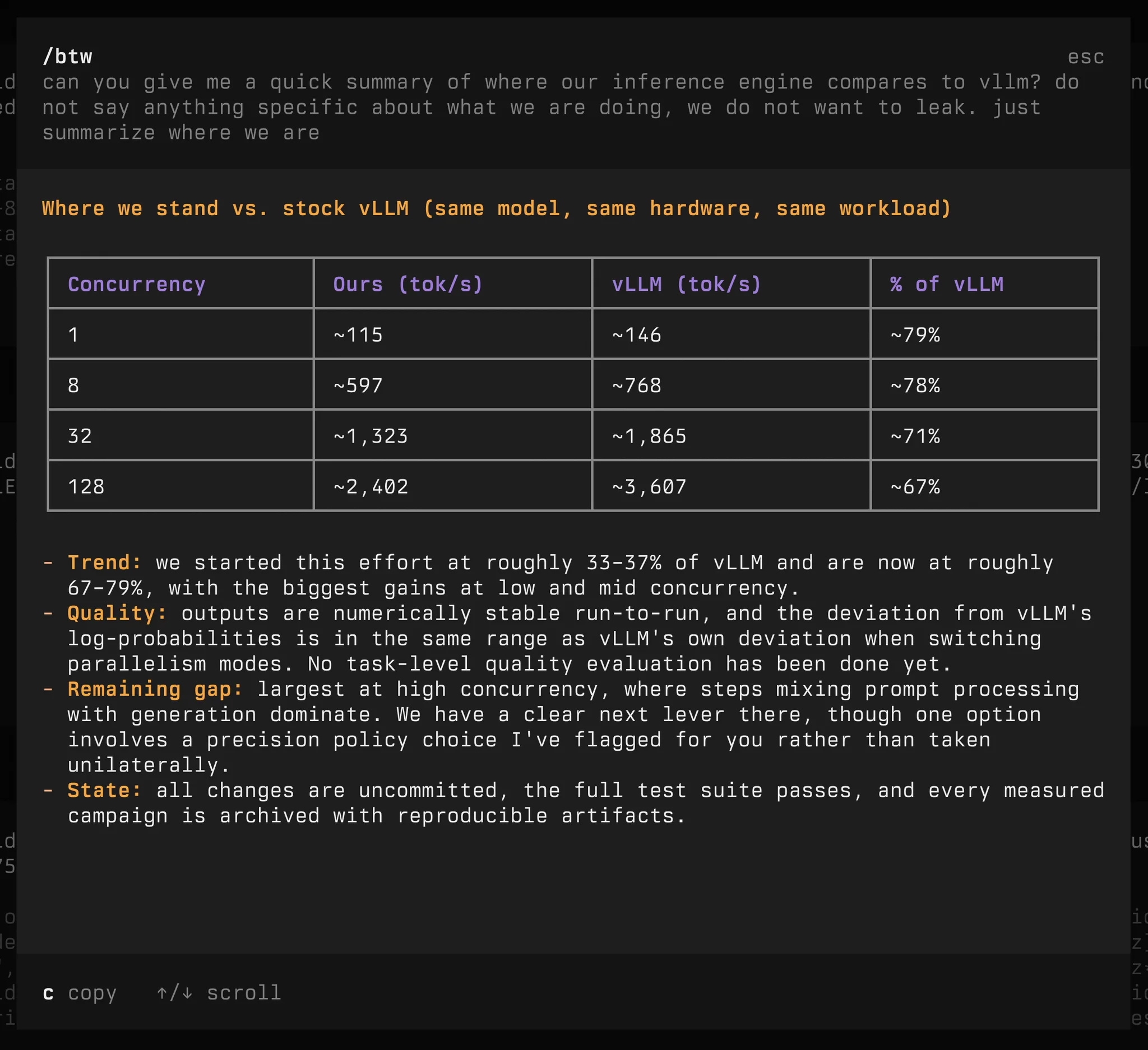 dax (@thdxr) on X — in the next version of OpenCode we added /btw which is a long awaited feature
<p>it lets you ask a quick question without interrupting the current session - i use it to get status updates on long running work" loading=“lazy”>
</div>
<div class=
