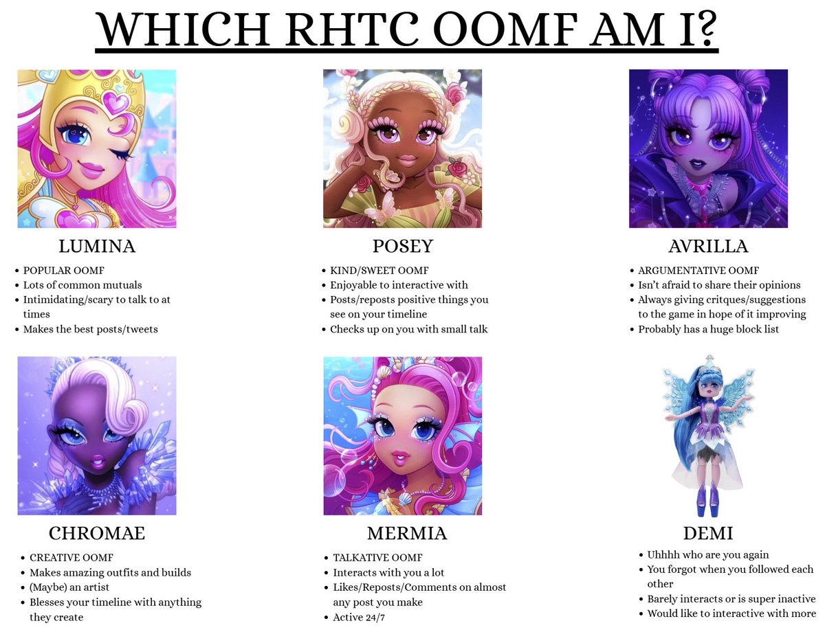 S3L3NI3's tweet photo. Hello!!! I made this fun little thing where anyone can ask their mutuals which type of oomf they are 💞💞💞

Feel free to post this on your own profiles, no credit needed 👍 https://t.co/JNartGYQNS
