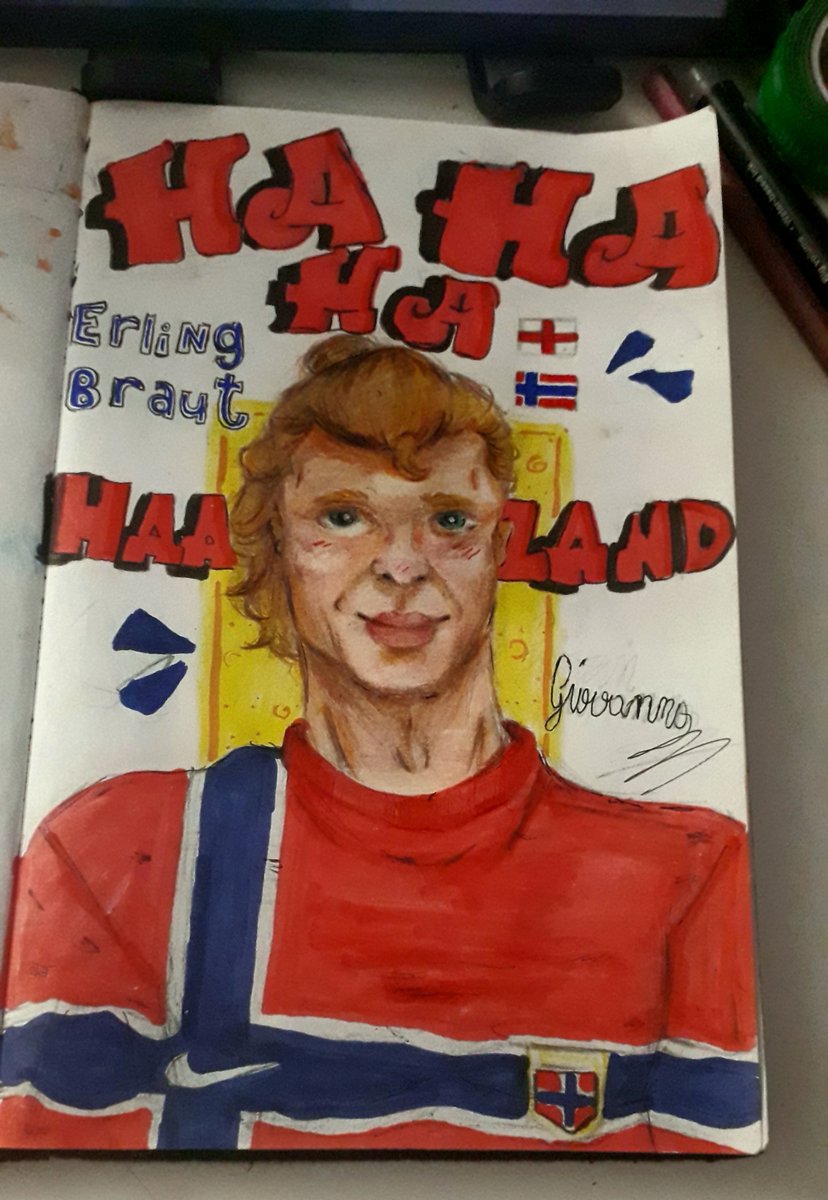 GioovasLPS's tweet photo. Drawings for Erling 🙏🙏 

I dream of that comment of yours saying:
 
"Nice👍" - Erling Haaland 
@Erling https://t.co/KPToxq0Iuq
