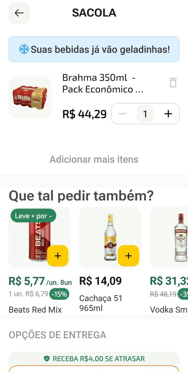 matutogba's tweet photo. @flafestejar @ZeDelivery Aqui colocaram o nome Pack Econômico e, por isso, o cupom não reconhece o produto. https://t.co/eMuqoTT4ai