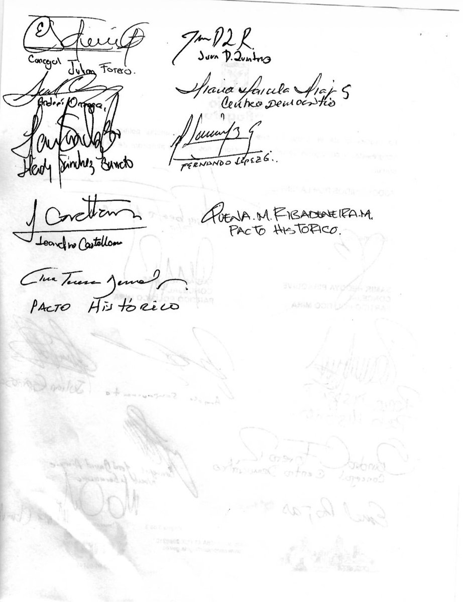 Fapuentess's tweet photo. Hoy desde la Bancada del @PartidoMIRA impulsamos una carta dirigida al presidente de la República @ABDELAESPRIELLA y a la gerente por Bogotá @clarasandoval firmada por varios concejales de distintos sectores políticos. La petición es concreta: acelerar la implementación integral del sistema de difusión masiva de la #AlertaRosa.