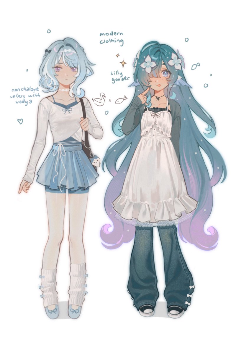 xiaoventiggrr's tweet photo. modern clothes sillies😫 #vodyanitsa #odette #vodette https://t.co/kHUNyoNspC