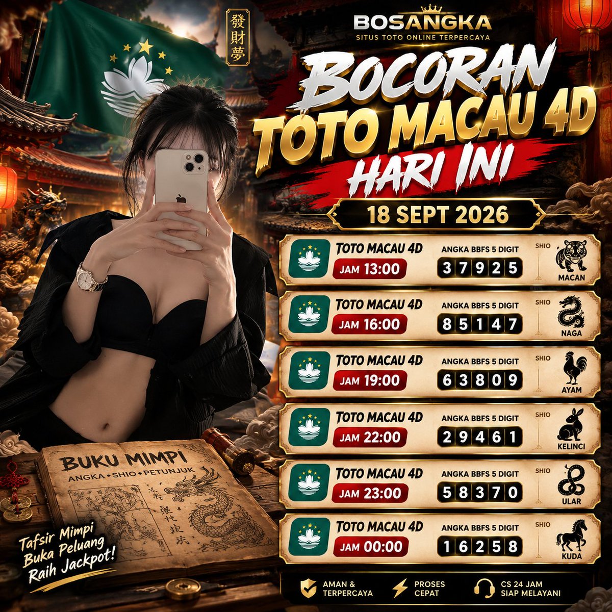 ruangbosangka1's tweet photo. https://t.co/JgbmpeCigx

🔥 BOSANGKA - PREDIKSI TOGEL ⚡ 
👑 PREDIKSI TOTO MACAU 
📅 18 SEPTEMBER 2026 

🎯 KOMUNITAS TOGEL TERBAIK
• TELEGRAM : @ruangbosangka

Link Vip : 👇
• https://t.co/WkIFjg4kNh

#angka #toto #togel #bos #rtp #resmi #viral https://t.co/cX4EA6uWe1