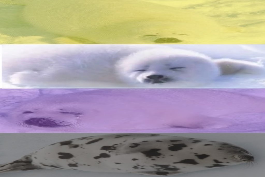 sillybilly11256's tweet photo. nonbinary harp seal flag!!! shhh they’re sleeping https://t.co/M7ngDCjwel