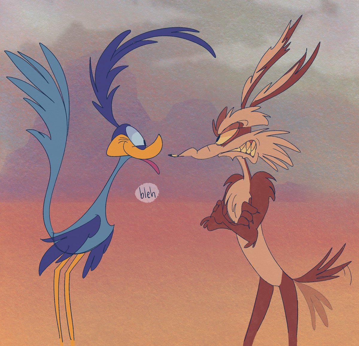 Moona_astral's tweet photo. survival instincts of a rock btw
#coyotevsacme
#roadrunner
#wileecoyote https://t.co/x6q9SyK84L