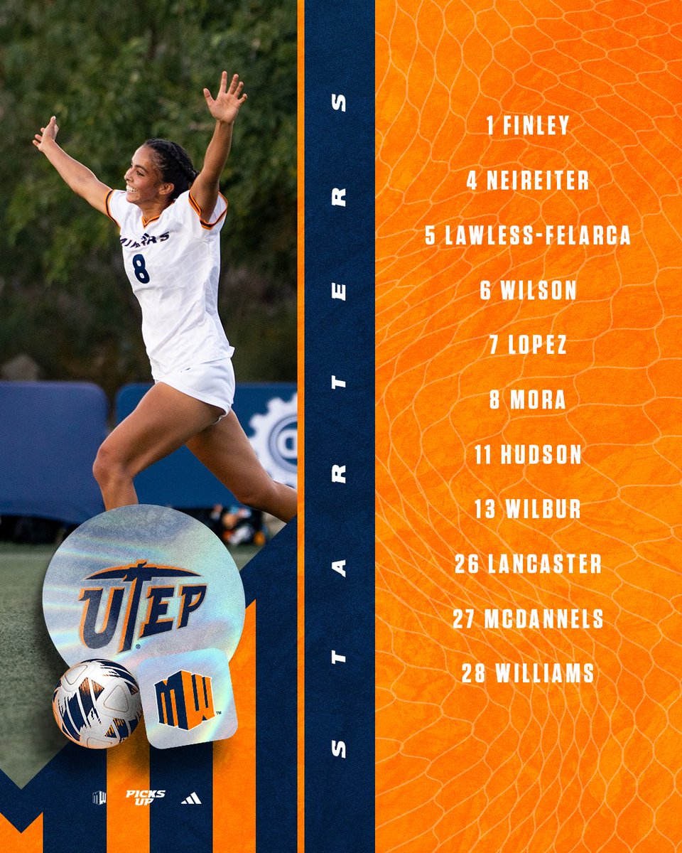 UTEPSoccer's tweet photo. 𝙎𝙩𝙖𝙧𝙩𝙞𝙣𝙜 𝙓𝙄 𝙞𝙣 𝙇𝙖𝙨 𝘾𝙧𝙪𝙘𝙚𝙨 https://t.co/Dc6LVHqgKP