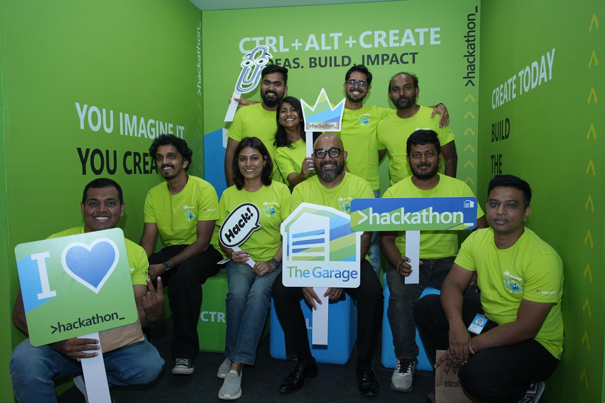 MSFTGarage's tweet photo. Just like that, Hackathon week is beginning to wrap up and wind down. Thank you to all hackers at our Garage in Bengaluru!
#MicrosoftHackathon #MicrosoftLife #Hackathon2026 #TheGarage https://t.co/tzrjS97x3U