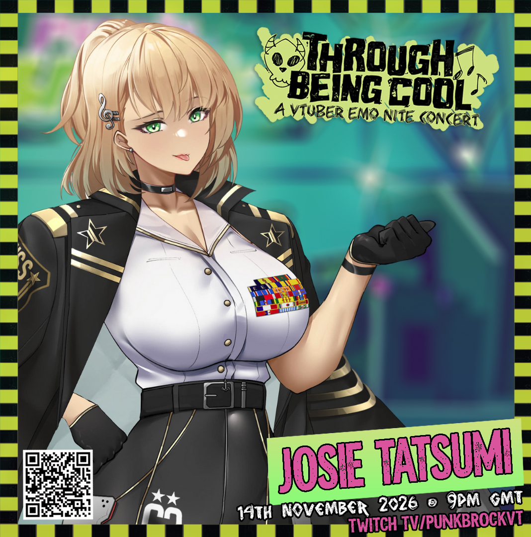 JosieTatsumi's tweet photo. 🔥CONCERT ANNOUNCEMENT🔥
I am SO excited to announce I will be singing in the Through Being Cool Emo Nite Concert! The setlist is gonna be freakin awesome so you won't want to miss it! >:)
#throughbeingcoolvt https://t.co/snigBCbwCy