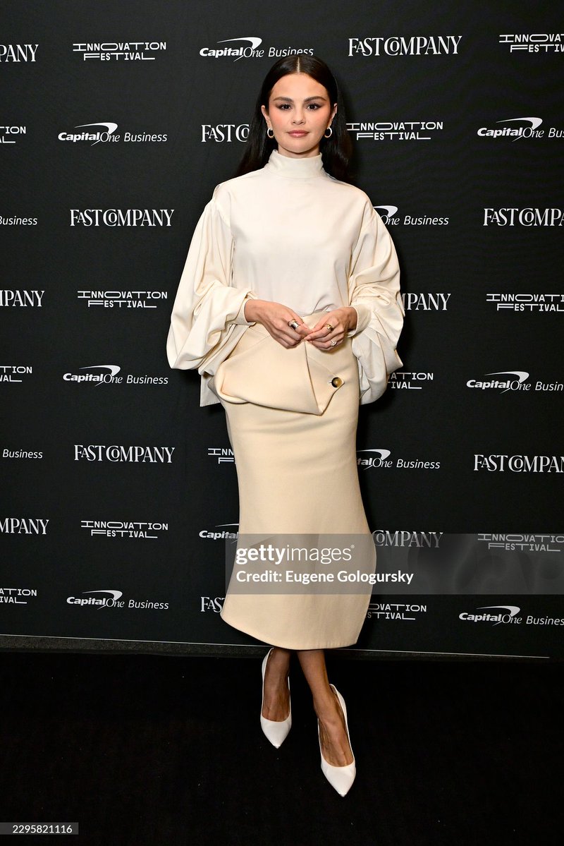 OfficialSGnews's tweet photo. Selena Gomez attends the Fast Company Innovation Festival 2026 https://t.co/yaIYZKihJc
