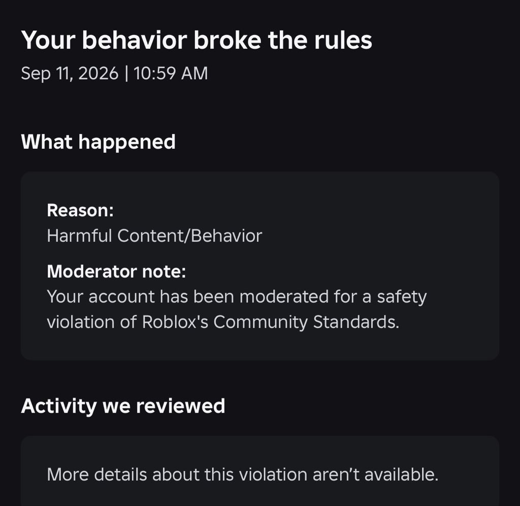 Klanceandcatrad's tweet photo. @Roblox Roblox please it’s been a week free Klanceandcatradora and aigisfj https://t.co/UsNRetq7GJ
