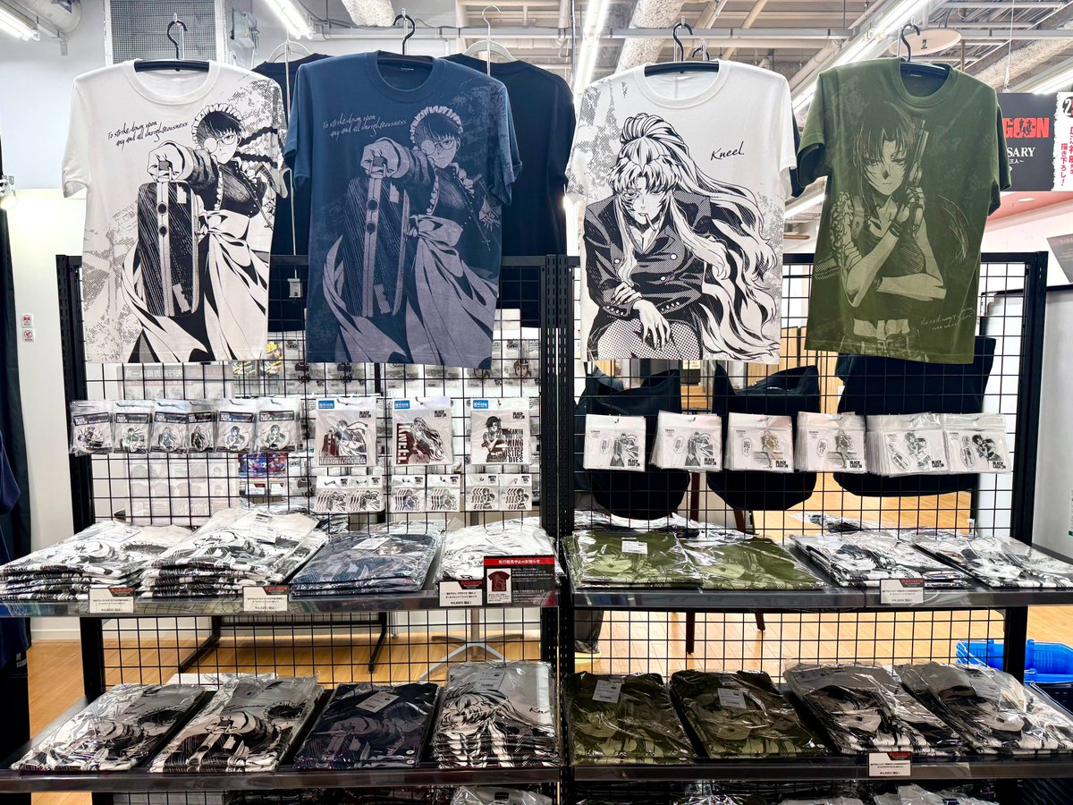 granentas_info's tweet photo. ／
BLACK LAGOON 25th ANNIVERSARY
～地球で一番おっかない女の上位三人～ POP UP SHOP
＼
 
本日もグランエンタス会場がオープン

一部お品切れ商品が再入荷いたしました！

入場無料！みなさんのご来場をお待ちしております！
 
https://t.co/heqwfVyphC
#ブラックラグーン #BLACK_LAGOON https://t.co/CnHxAuXT8Y