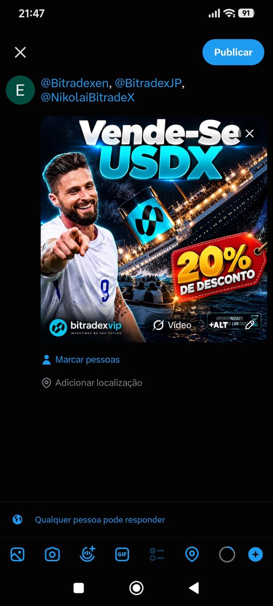 ChiodeEvandro's tweet photo. @Bitradexen https://t.co/yTaTGkHb1H