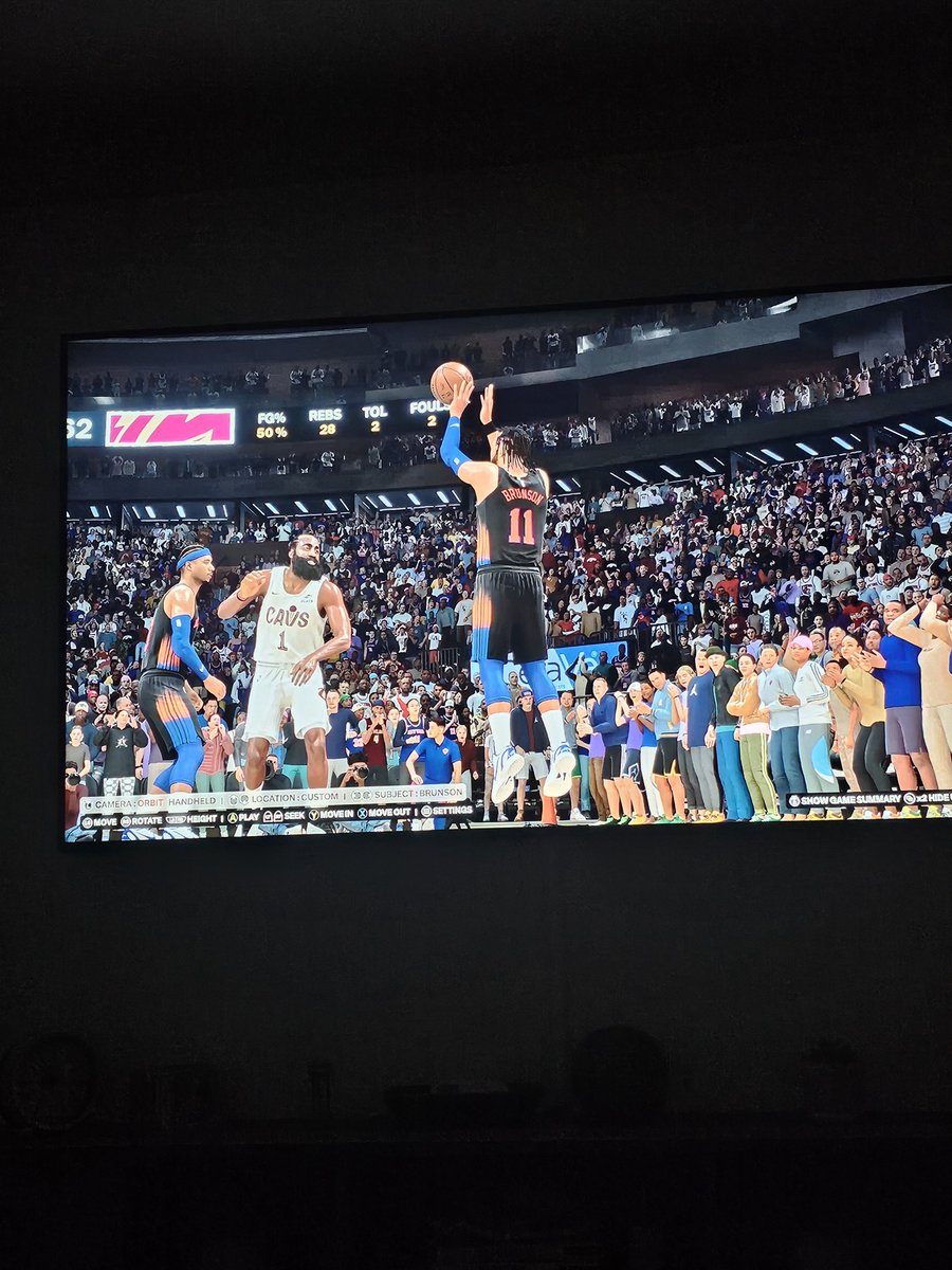 Thebs1990's tweet photo. That's a contested 3 pointer that made my green giant disappear really @NBA2K https://t.co/iAaUFwLuZu
