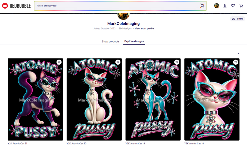 MarkColeAuthor's tweet photo. https://t.co/nHovVd74Fi
"Atomic Cat"
#atomiccat #newstock #catsoffacebook #pussy #kittens #TShirts #bedclothes #newdesignsnow #exclusive #original https://t.co/qkZrVofx4K