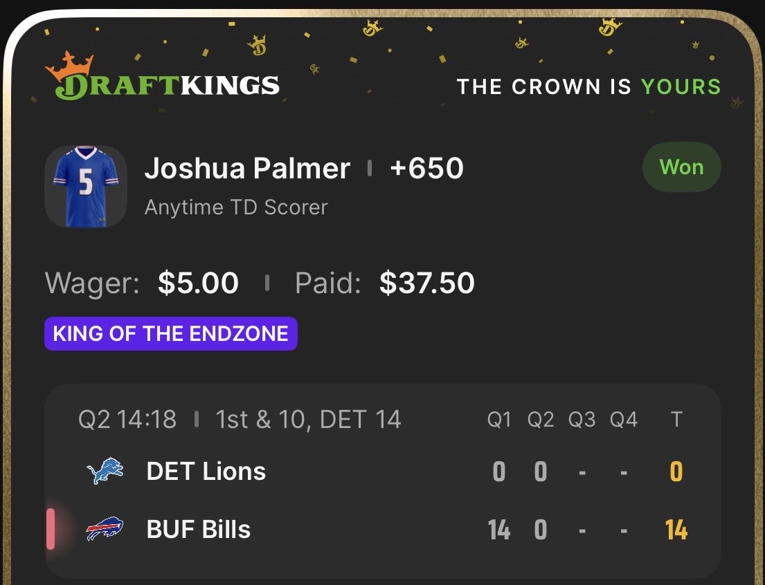 Hyzenba's tweet photo. Please be the longest TD of the day Josh Palmer 🙏 @DKSports https://t.co/AGbxrh2cI1