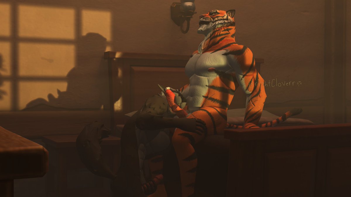 Brightcloverr's tweet photo. Wendell's bein a good boy and helping oscar with a nice morning treat~

Models made by: @ZanjiDeaf7 
#blender #wendell #oscar #fortnite https://t.co/LZvDS0rDCv