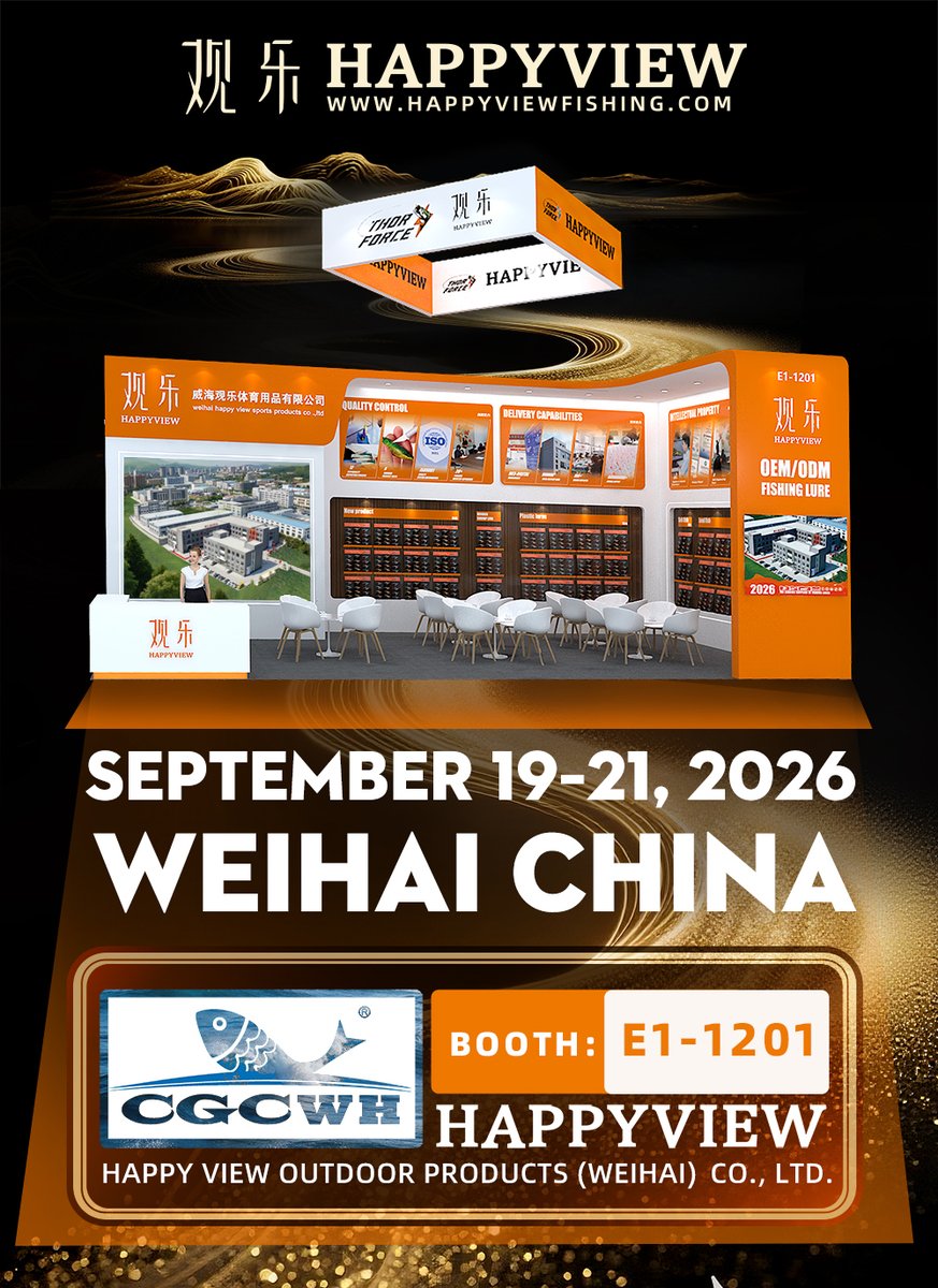 LureKing330's tweet photo. 2026 Wei Hai international Fishing Gear Expo
INVITE YOU TO EMBARK ON AJOURNEY TO REEL IN THE FUTURE
Dear Customers/PartnersWe sincerely invite you to visit our booth(Booth No.E1-1201）🥰🥰🥰🥰#fishing #lure #bait #thorforce #happyview #Angler #CGCWH https://t.co/tQ5km7Eieb