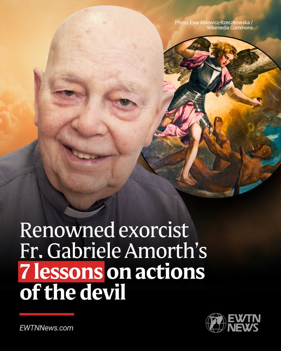 EWTNews's tweet photo. Father Gabriele Amorth, a renowned Italian exorcist who passed away 10 years ago on Sept. 16, 2016, left behind a valuable legacy of lessons about the devil, drawn from Amorth’s many years of ministry.

Here are seven lessons he shared throughout his life:

https://t.co/7bNk6a1ZpU