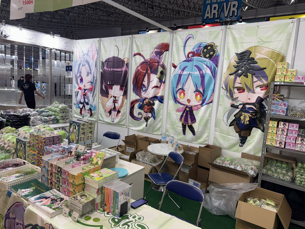 t_zunko's tweet photo. ゲームショウ、出展してます＼（ず・ω・だ）／ https://t.co/p2byNknGXl