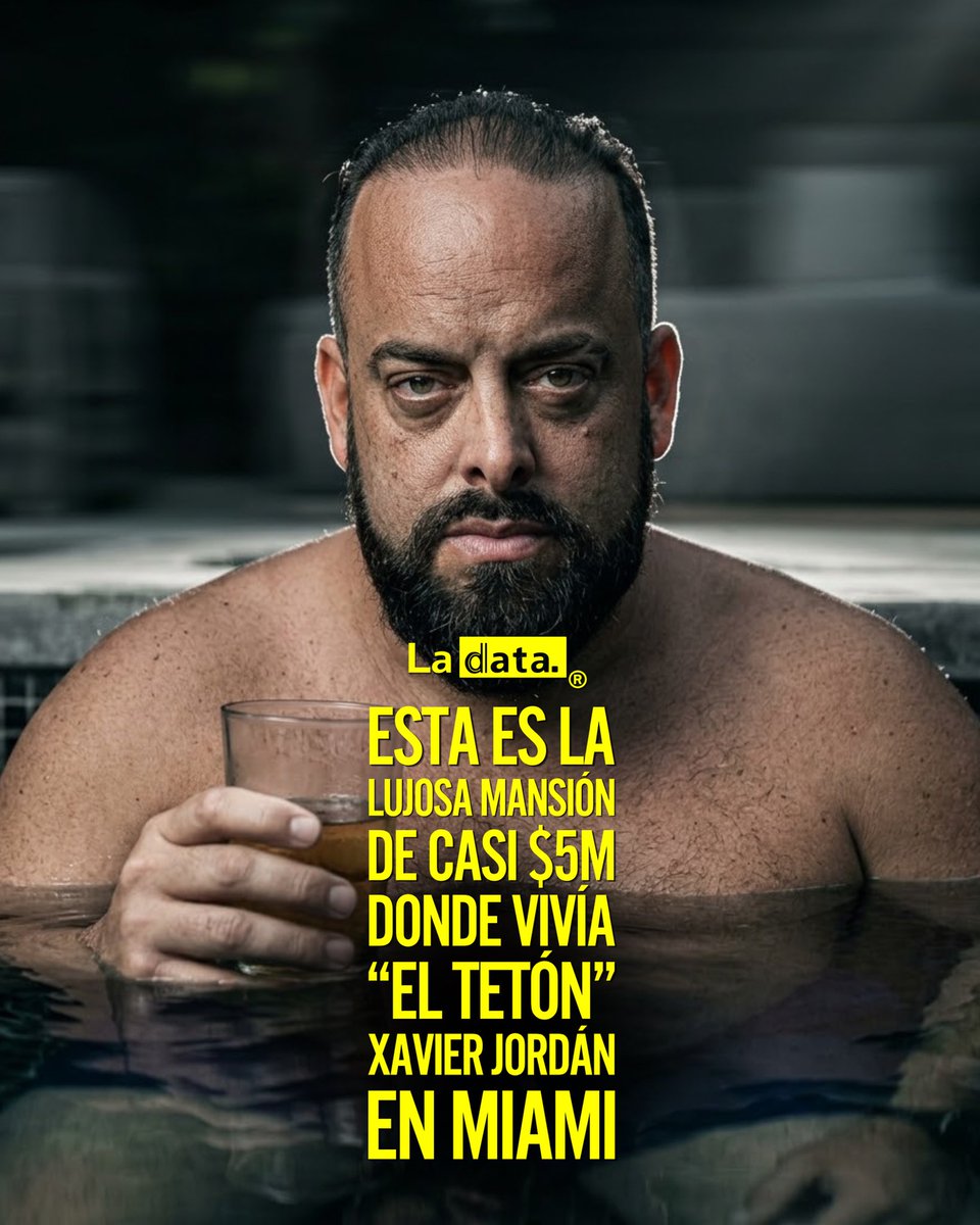 ladataec's tweet photo. #Tendencia Esta es la lujosa mansión de casi $5M donde vivía “El Tetón” Xavier Jordán en Miami

Atrás quedaron las burlas descaradas, la prepotencia y los videos cínicos desde su mansión de $4.853.593 en Miami. Mientras el Ecuador se desangraba entre balas, dolor y la narcopolítica que él operaba en la oscuridad, Xavier Jordán, alias “El Tetón”, se daba la gran vida: fiestas obscenas de piscina, derroche asqueroso y una flota de carros de lujo de alta gama comprados con la miseria ajena. Se creía intocable, blindado por su dinero sucio.

¡PERO SU TEATRO SE DERRUMBÓ!

Agentes de ICE le cayeron de golpe, lo esposaron y le arrancaron de tajo todo el glamour postizo. No le sirvió la plata, no le sirvieron las influencias: lo sacaron como a cualquier delincuente común y lo arrastraron a más de 1.700 kilómetros de Miami, directo a las frías celdas del Winn Correctional Center en Luisiana.

De chapotear en su piscina privada y presumir autos deportivos, a estar encerrado con overol de reo. El cabecilla clave de Metástasis y señalado por el magnicidio de Fernando Villavicencio por fin siente el rigor de la ley. Toda su estructura de impunidad colapsó, demostrando que ninguna fortuna manchada de sangre compra un escondite eterno.

¿Creíste que el dinero robado al pueblo te iba a comprar impunidad para siempre, o recién estás entendiendo que tras las rejas todos tus millones no te sirven absolutamente para nada?

@ladataec👈

#ladata #TendenciaPolítica #XavierJordán #viral