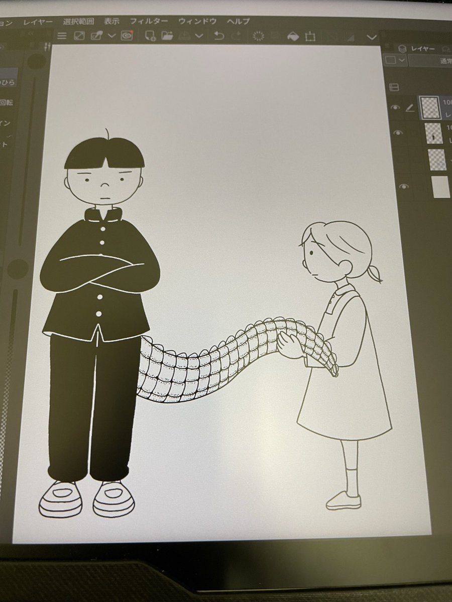 mitsumochi's tweet photo. 漫画と全く関���ない絵 https://t.co/Y088e2Jb41