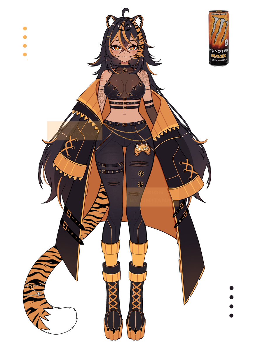 umitanaaa's tweet photo. ✨ Adoptable Character Design✨🐾🐯

♡ & ⟳ super appreciated! 

✨ Price  - $125 (commercial use included)

✨ Payment via PayPal

✦ No rules
✦ No refunds
✦ No holds
✦ Can use outfit for another character 
✦ Minor changes can be made

#vtuber #adoptable #vtuberdesign #charactersale #adopt #VtuberEN #ota