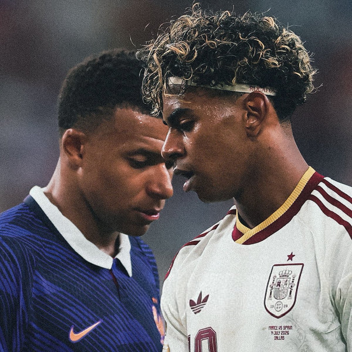 FabrizioRomano's tweet photo. 🚨👏🏽 Kylian Mbappé on Lamine Yamal: “He's a very talented player and I have a feeling he's going to have a great career”.

“I wish him, his family, and his loved ones all the best”, told AS. https://t.co/NhKVMPViKh