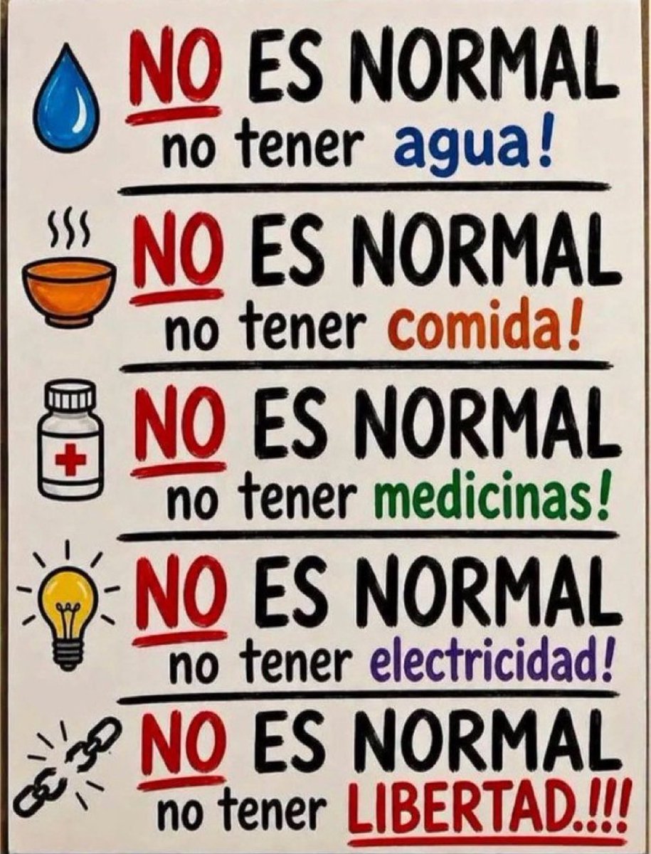 rondonl's tweet photo. Muchos de los temas por los cuales bailan de alegría, los venezolanos en las calles de Venezuela.🇻🇪👇👇👇👇👇 https://t.co/2ybgHeONkk