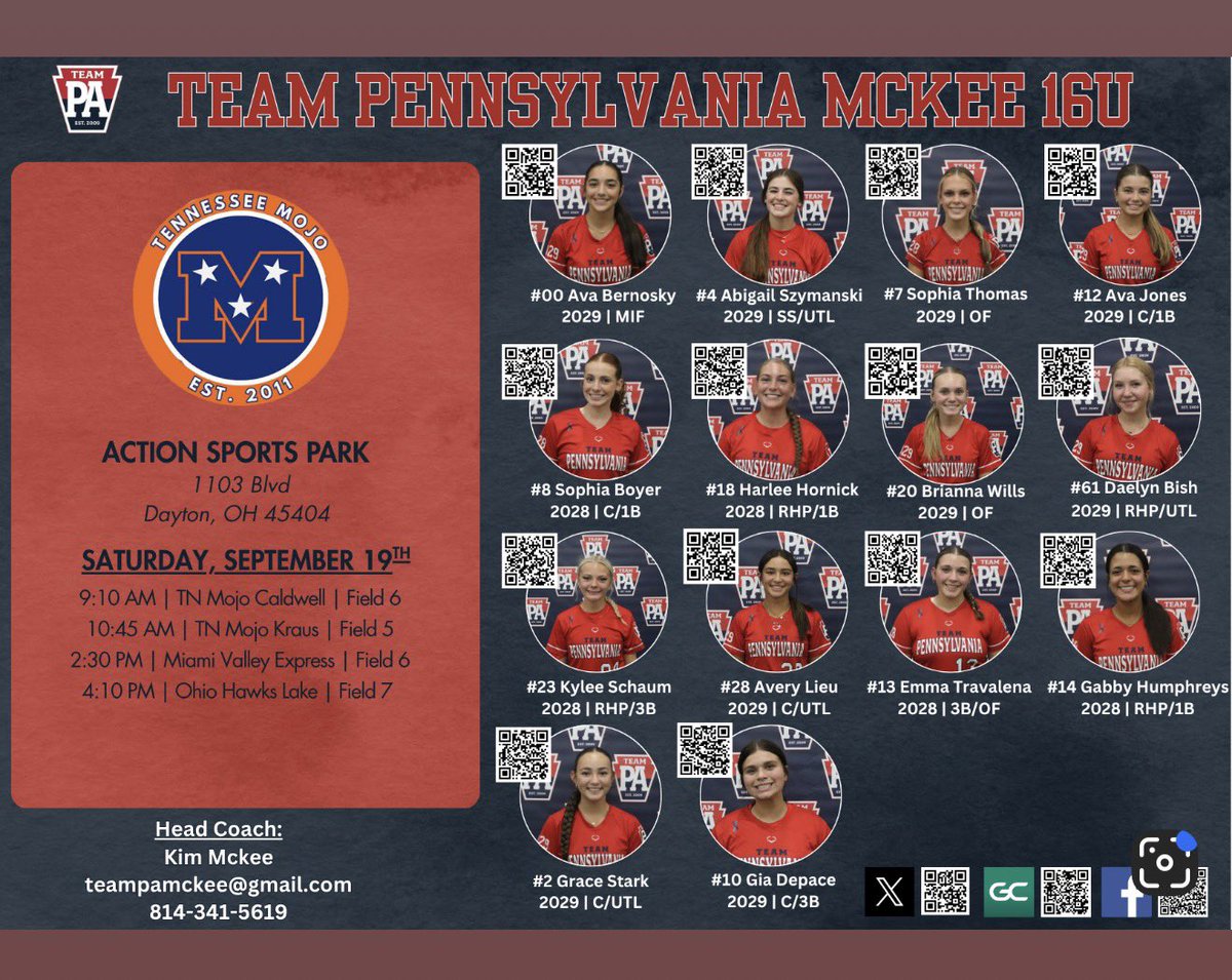 EmmeTravalena28's tweet photo. So excited to kick off my fall season with my new team!!!! @TeamPAMcKee https://t.co/Tit6vgBvVu