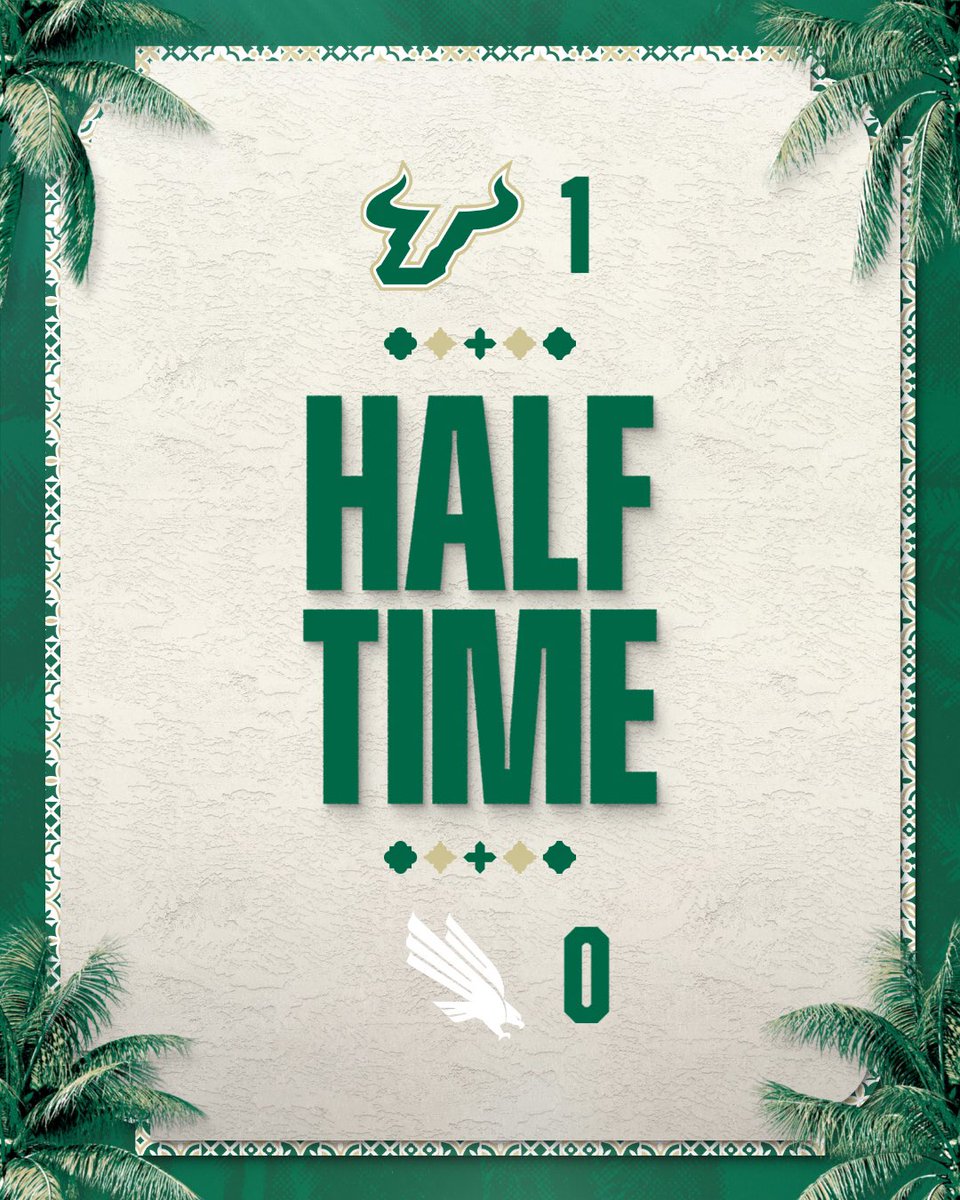USFWSOC's tweet photo. Bulls up at the half! https://t.co/ZMmQw2f2yq