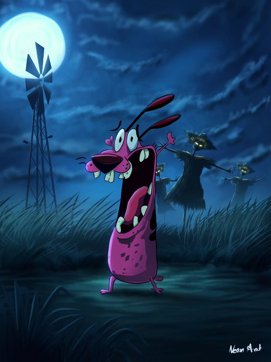 WhitneyPanq0nr's tweet photo. I drew Courage the Cowardly Dog to bring back some old memories. https://t.co/IIOmQTvLVe
