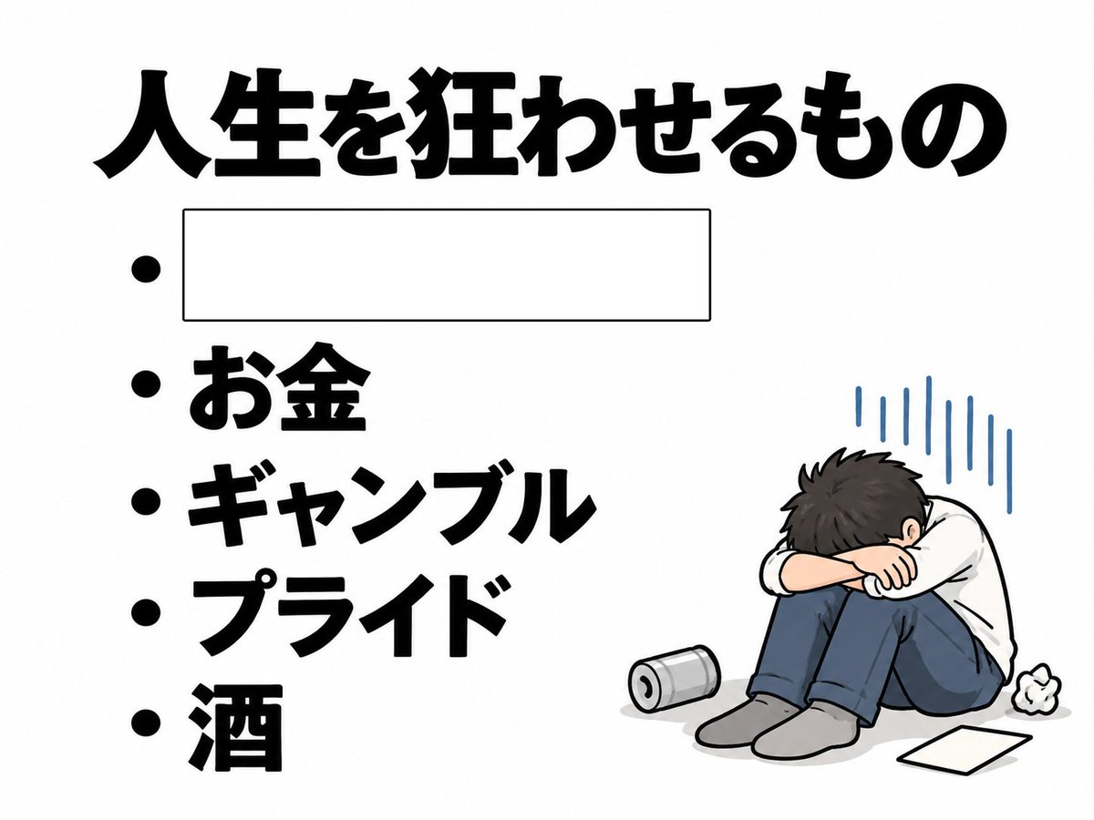 2026musyoku's tweet photo. 人生を狂わせるもの https://t.co/pNT8bcL4HE