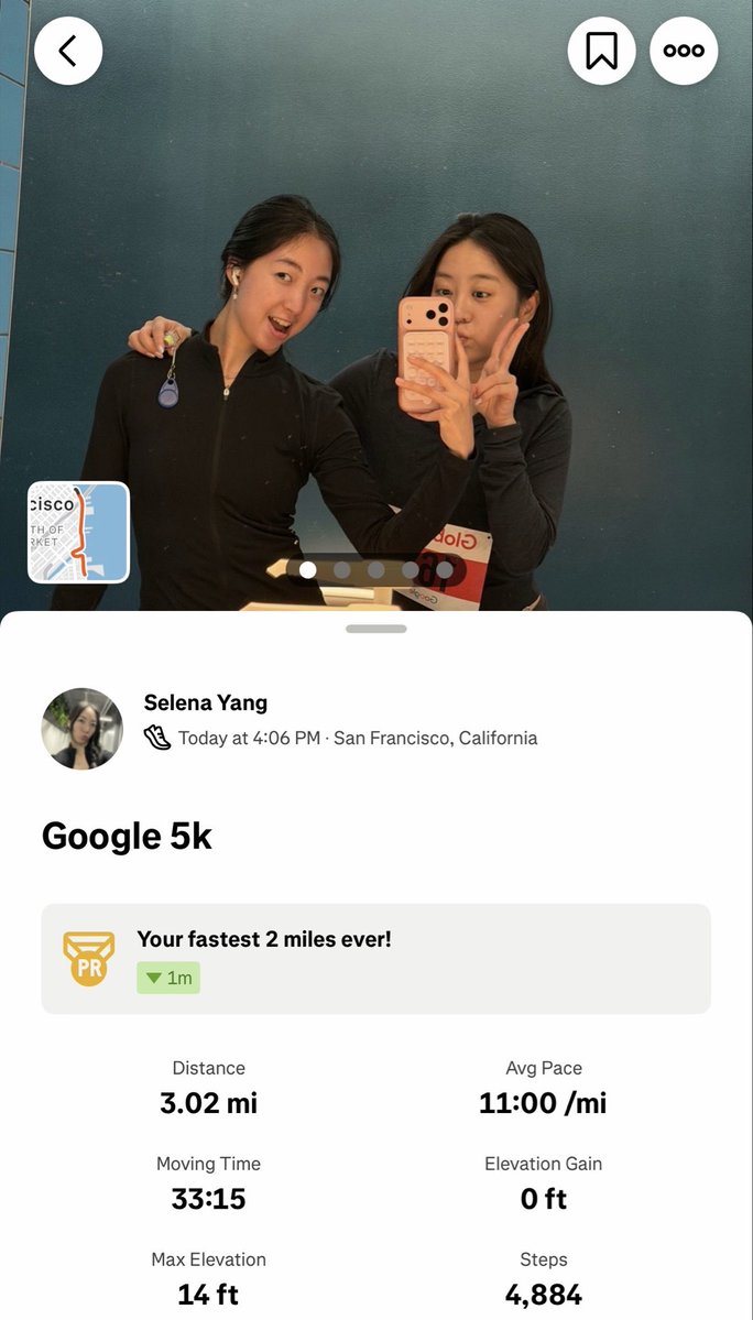 selenayangx's tweet photo. Whoever’s is designing @strava u are doing SUCH a good job, I love the update! &amp; u must have a very passionate motion designer 🧡 https://t.co/Ug65cij0Ty
