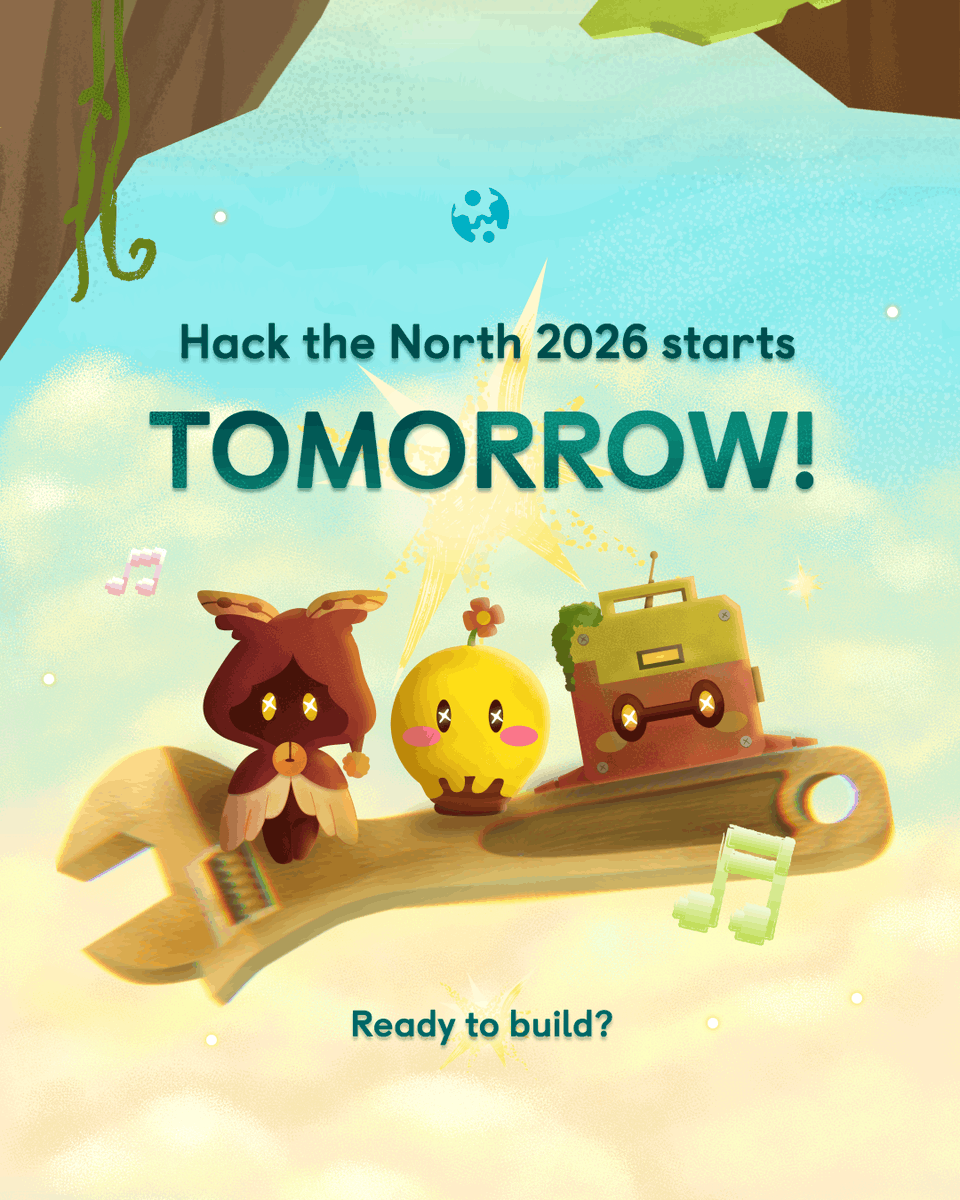 HackTheNorth's tweet photo. the countdown ends tomorrow. 

whether you're arriving with a fully planned project or just an idea scribbled in your notes app, we can't wait to see what you'll create at hack the north 2026.

see you soon, hackers. 💚 https://t.co/nSGDQnzwPX