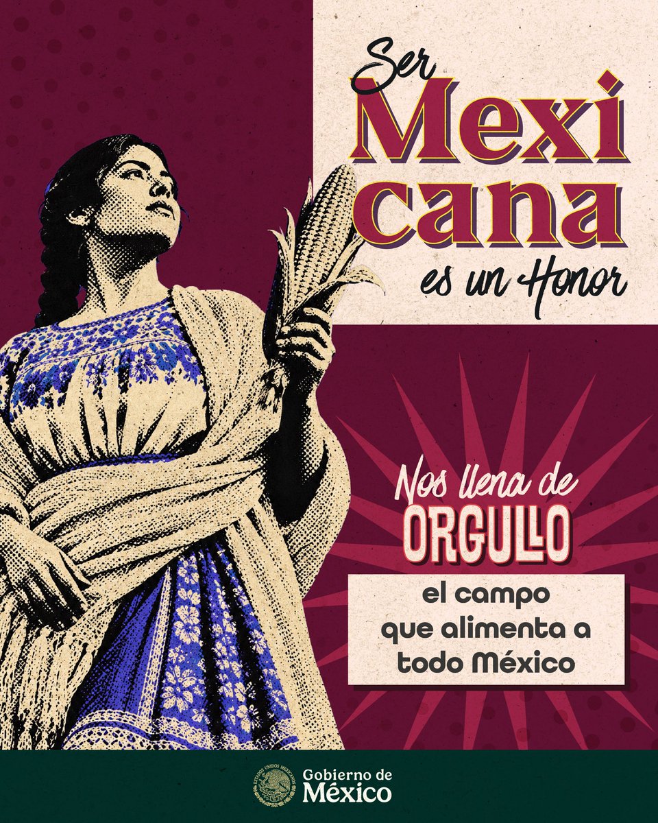 SEDATU_mx's tweet photo. En el marco de nuestras fiestas patrias, reafirmamos nuestro reconocimiento a las mujeres del campo que trabajan la tierra 🚜🌾🇲🇽

Gracias a su labor, entrega y esfuerzo diario, las familias de todo México gozan de alimentos en sus hogares. https://t.co/vSiXnlOTws