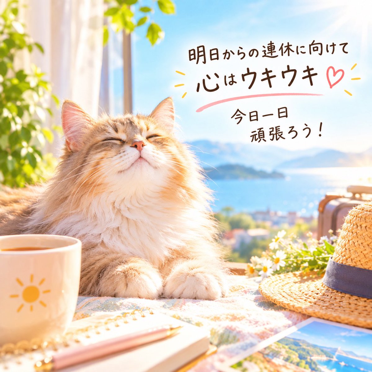 friendlyheart38's tweet photo. 明日からの連休に向けて
心はウキウキ💕

今日も一日
笑顔で頑張ろう😊

#相互フォロ　#フォロバ https://t.co/04zk63C2SH