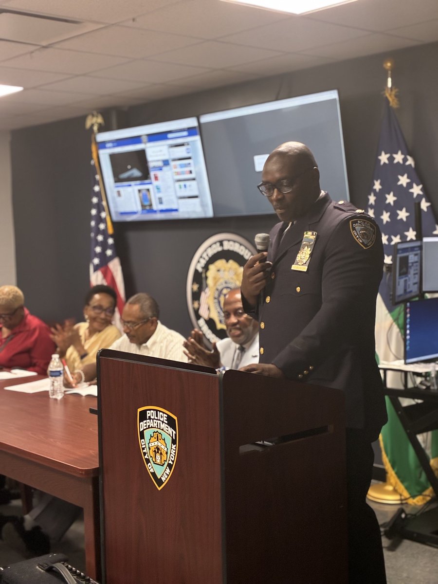 NYPD67Pct's tweet photo. A wonderful night at the 67th Precinct community meeting. We had a fantastic, interactive session with our neighbors and proudly handed out the Cop of the Month awards for June, July, and August. Big congratulations to the monthly honorees! https://t.co/yG4Wj0GuJR