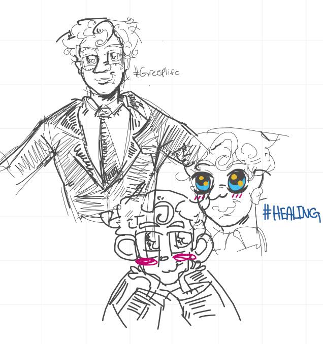 Liasgoldfish's tweet photo. Geordie greep is so so so so fun to draw awee https://t.co/0yYOEo4EUa